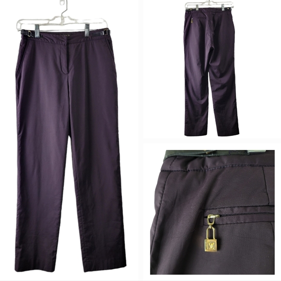 Louis Vuitton Pants - Louis Vuitton Dark Cherry Cotton Trousers